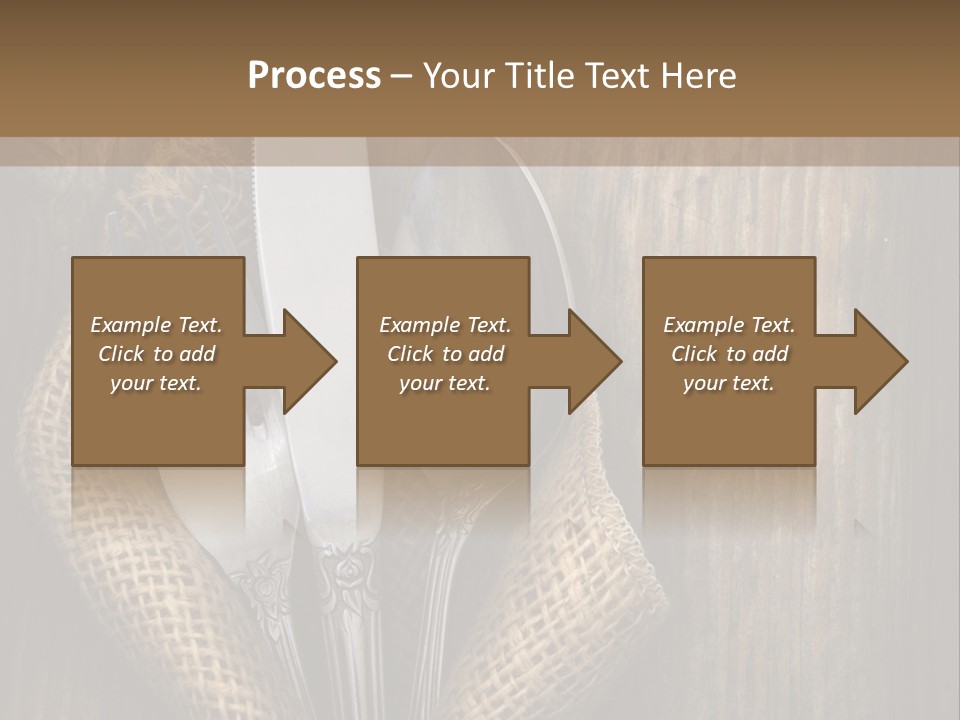 Copyspace Utensil Setting PowerPoint Template