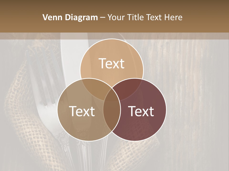 Copyspace Utensil Setting PowerPoint Template