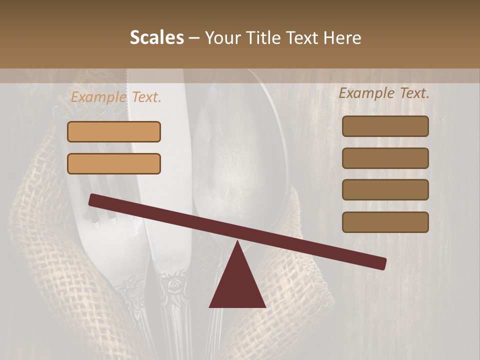 Copyspace Utensil Setting PowerPoint Template
