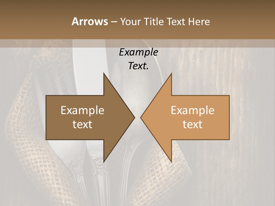 Copyspace Utensil Setting PowerPoint Template