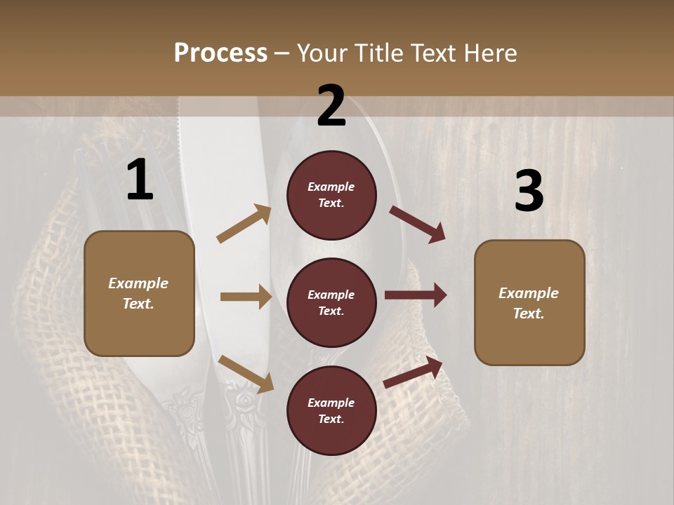 Copyspace Utensil Setting PowerPoint Template