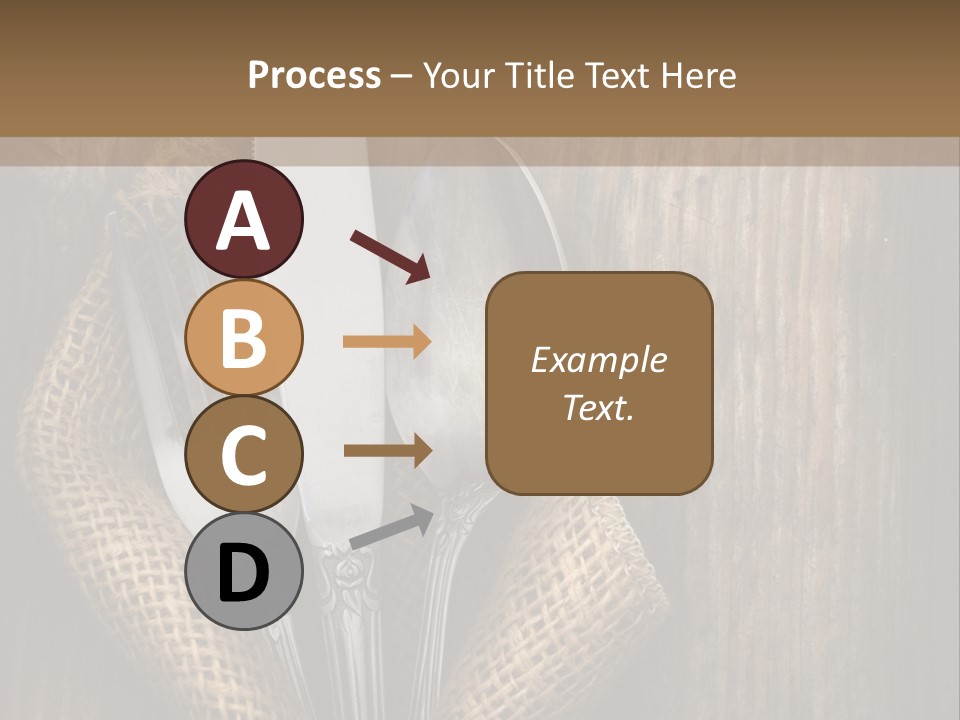 Copyspace Utensil Setting PowerPoint Template