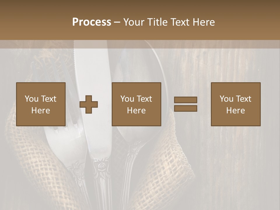 Copyspace Utensil Setting PowerPoint Template