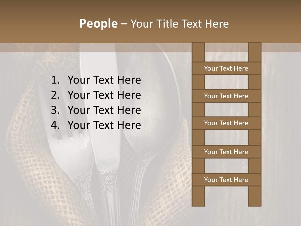 Copyspace Utensil Setting PowerPoint Template