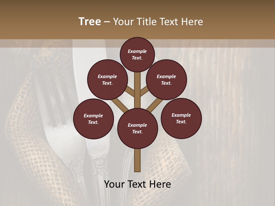 Copyspace Utensil Setting PowerPoint Template