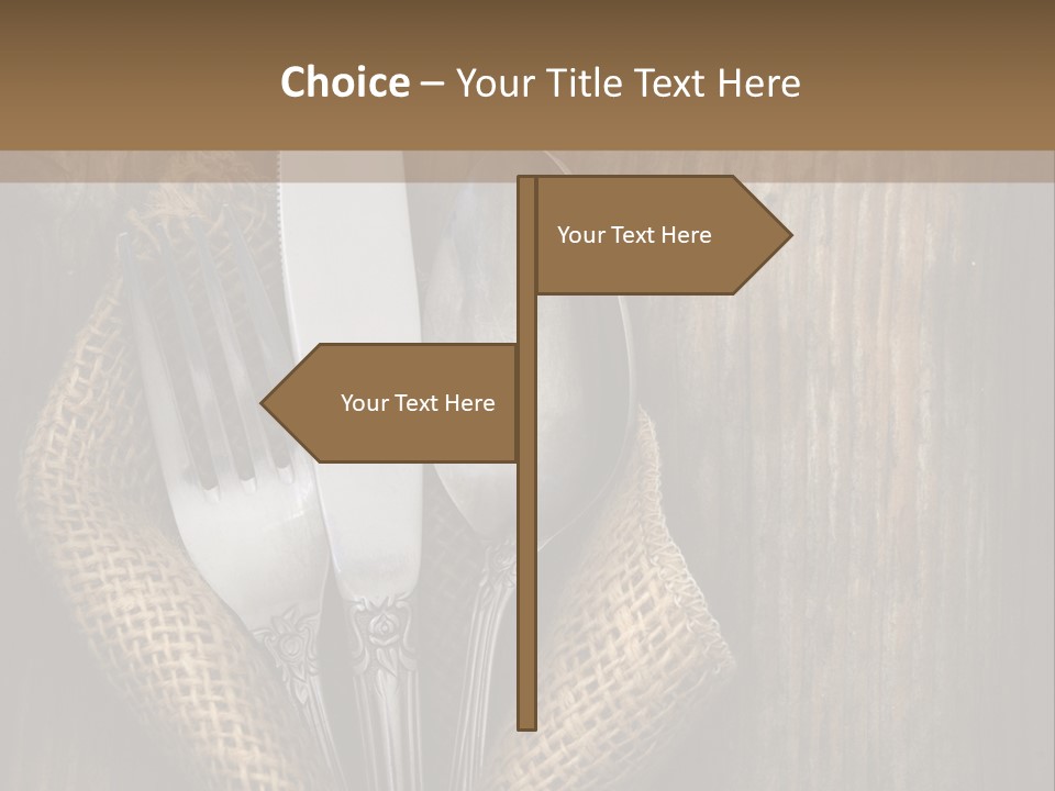 Copyspace Utensil Setting PowerPoint Template