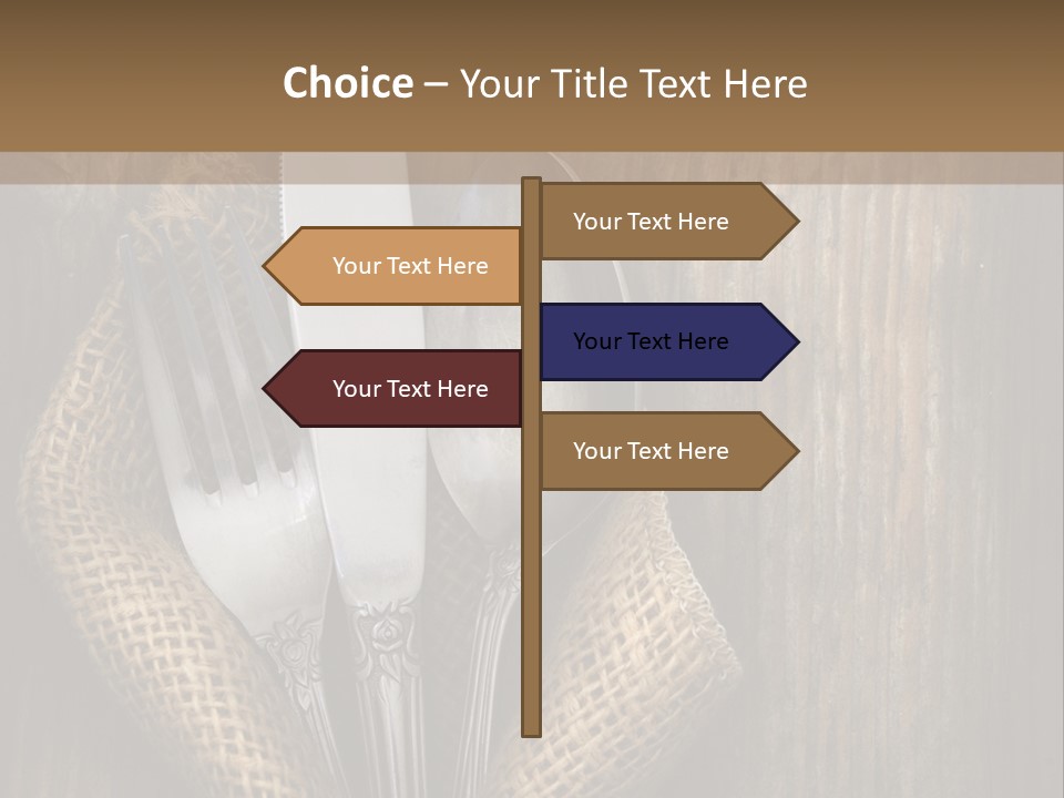 Copyspace Utensil Setting PowerPoint Template