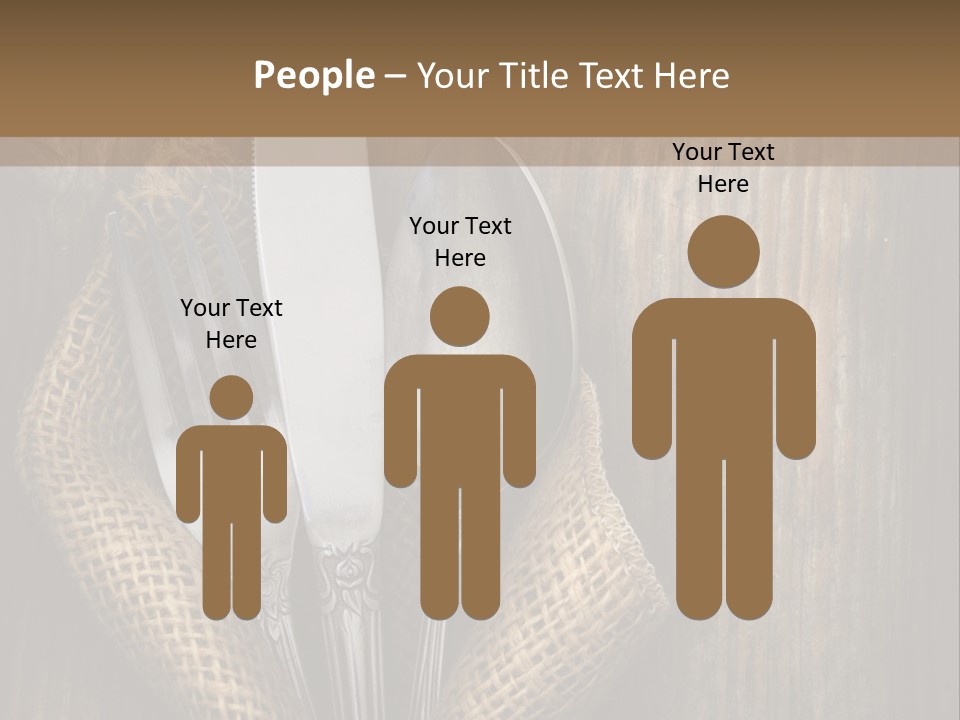 Copyspace Utensil Setting PowerPoint Template