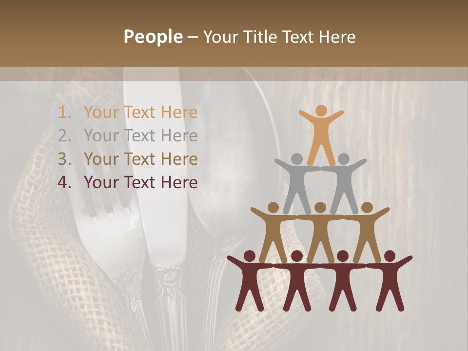 Copyspace Utensil Setting PowerPoint Template
