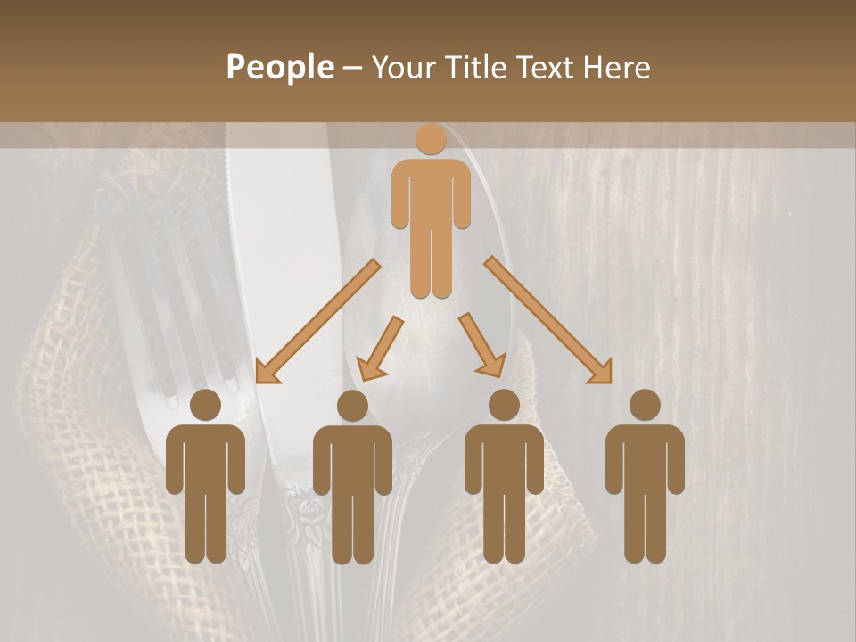 Copyspace Utensil Setting PowerPoint Template