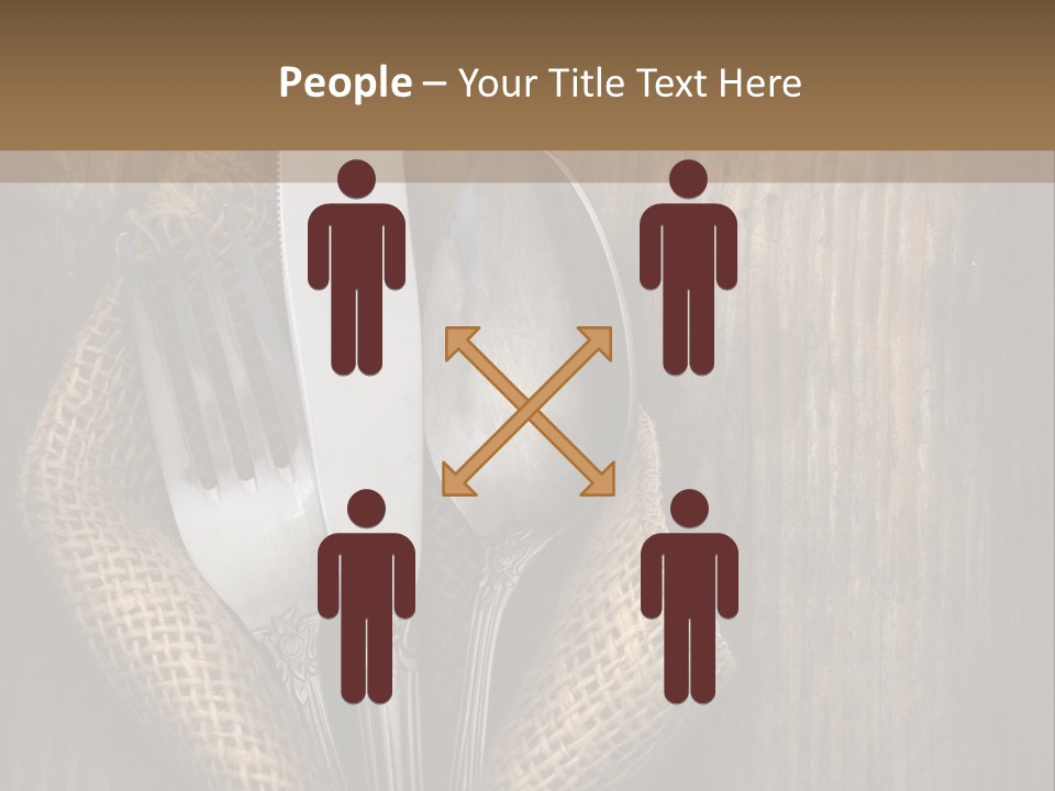 Copyspace Utensil Setting PowerPoint Template