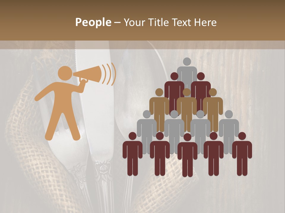 Copyspace Utensil Setting PowerPoint Template