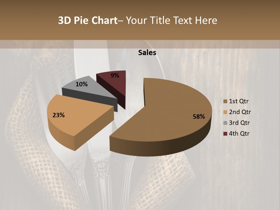 Copyspace Utensil Setting PowerPoint Template