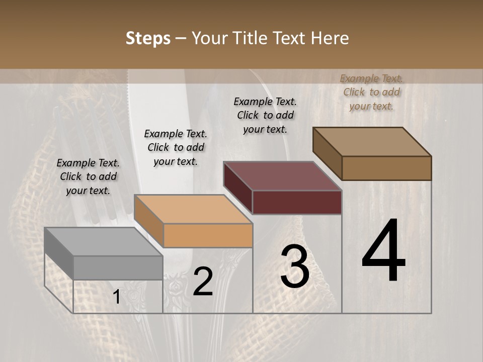 Copyspace Utensil Setting PowerPoint Template