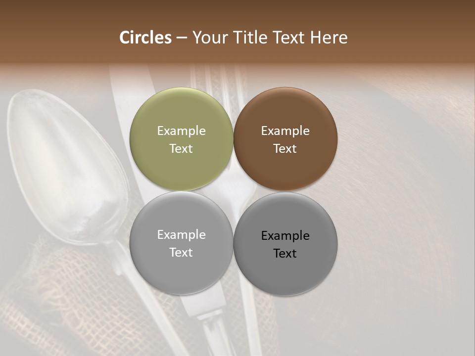 Plate Set Metal PowerPoint Template