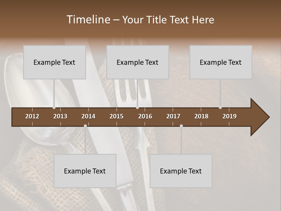 Plate Set Metal PowerPoint Template