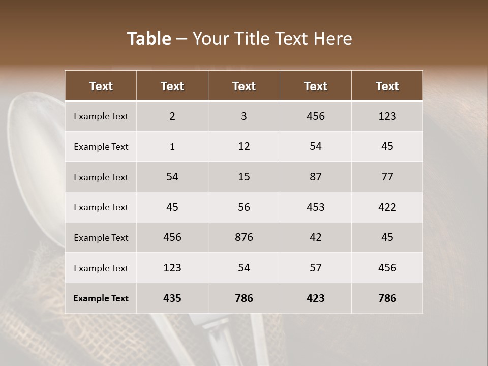Plate Set Metal PowerPoint Template