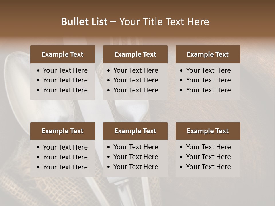 Plate Set Metal PowerPoint Template