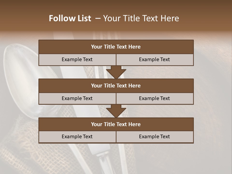 Plate Set Metal PowerPoint Template