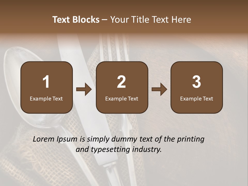 Plate Set Metal PowerPoint Template