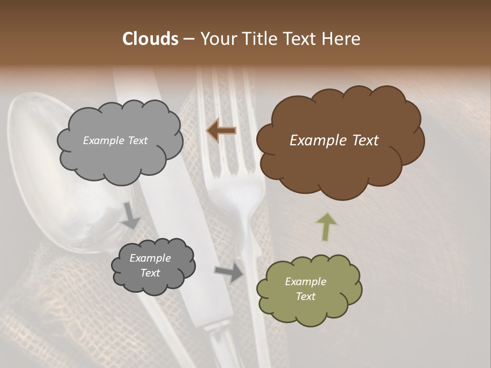 Plate Set Metal PowerPoint Template