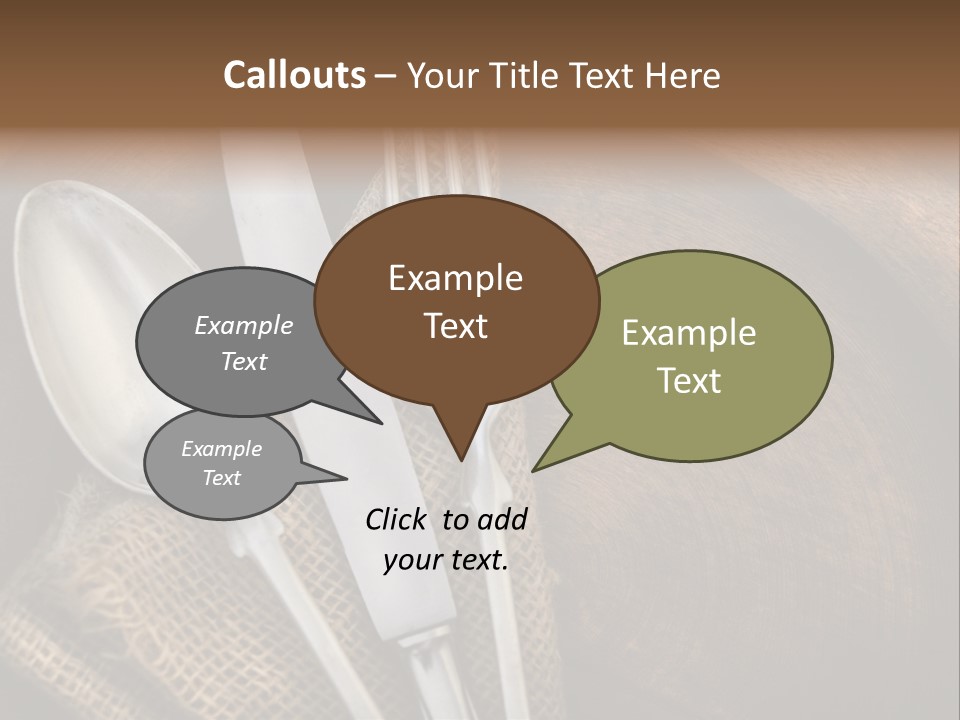 Plate Set Metal PowerPoint Template