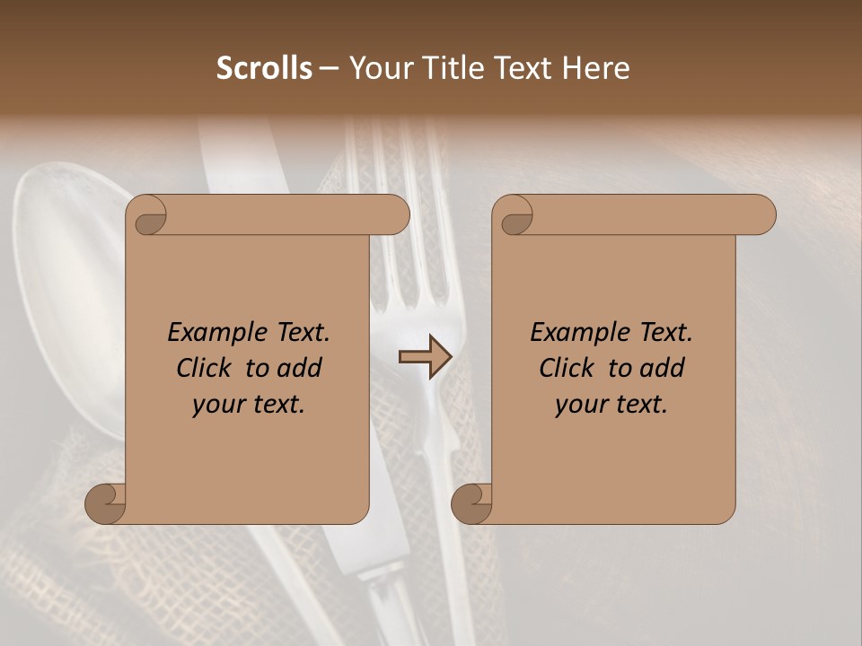Plate Set Metal PowerPoint Template