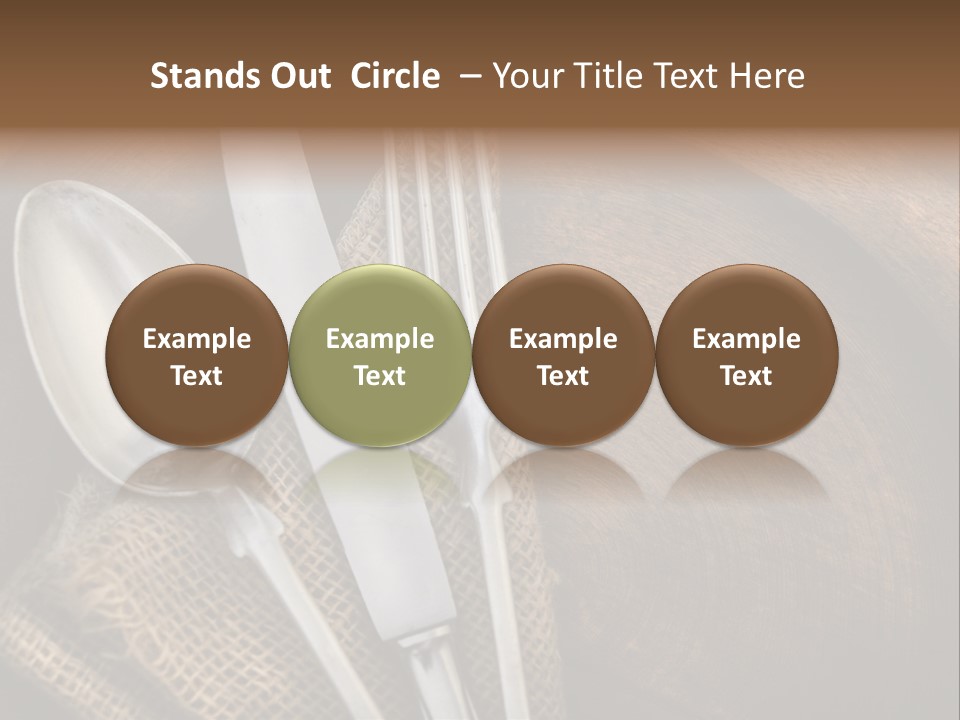 Plate Set Metal PowerPoint Template