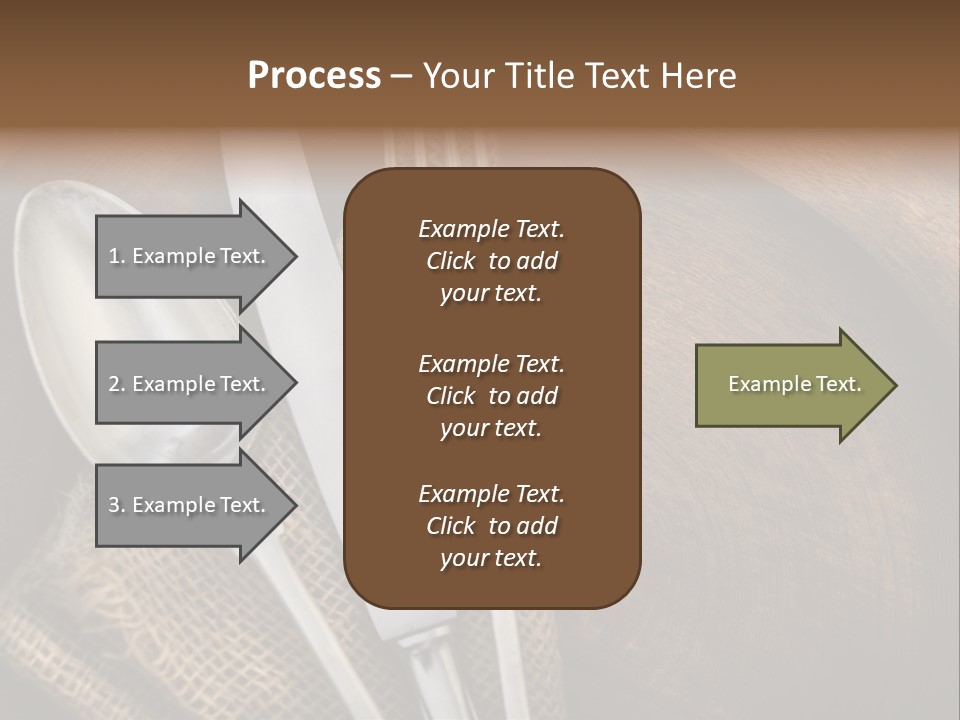 Plate Set Metal PowerPoint Template