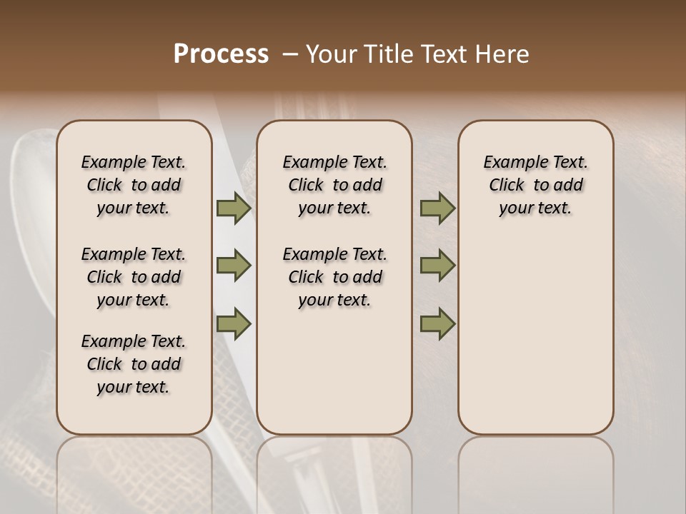 Plate Set Metal PowerPoint Template