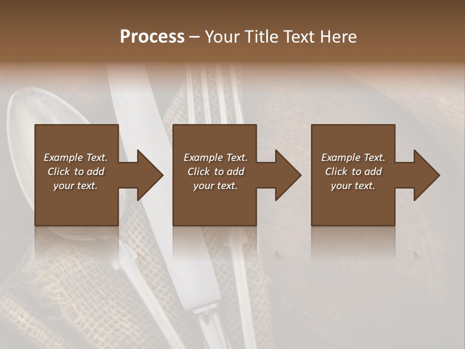 Plate Set Metal PowerPoint Template