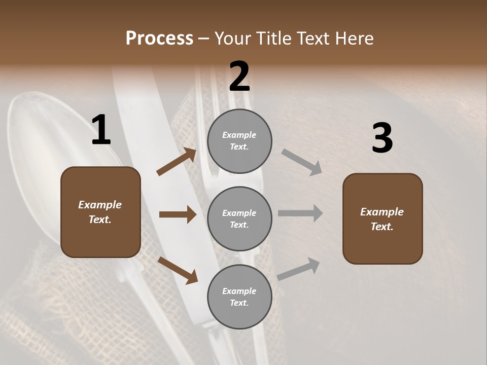 Plate Set Metal PowerPoint Template