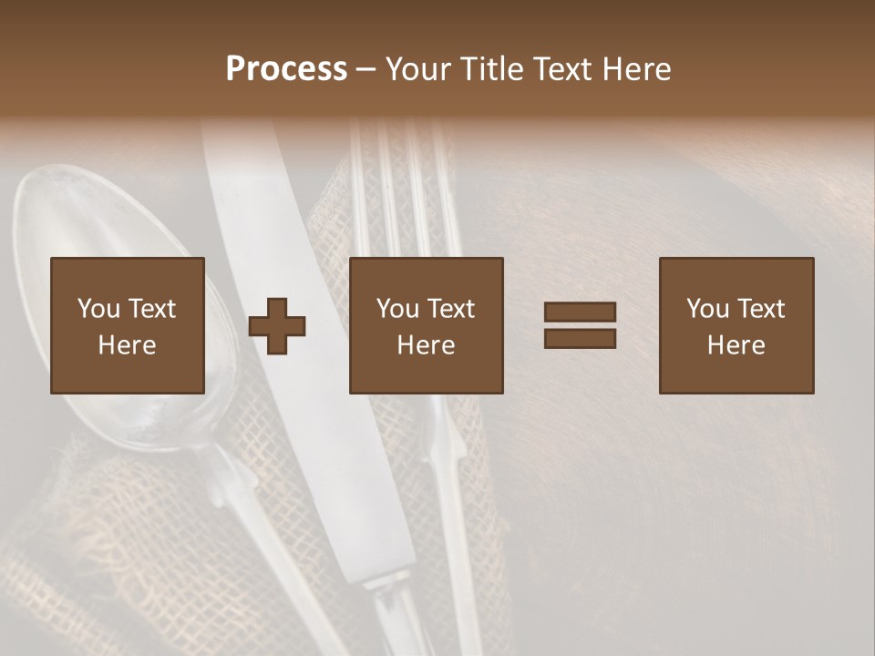 Plate Set Metal PowerPoint Template