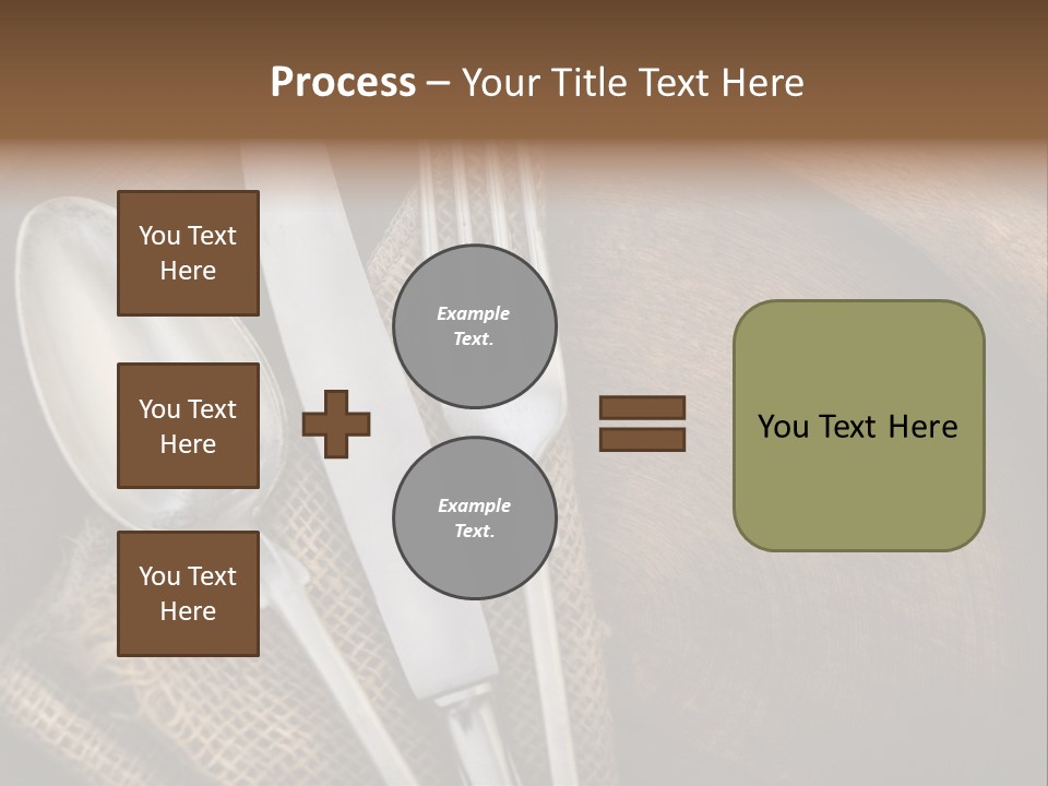Plate Set Metal PowerPoint Template