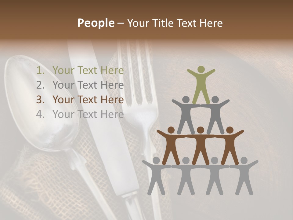 Plate Set Metal PowerPoint Template