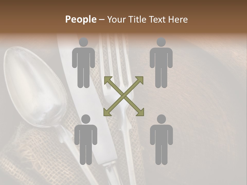 Plate Set Metal PowerPoint Template