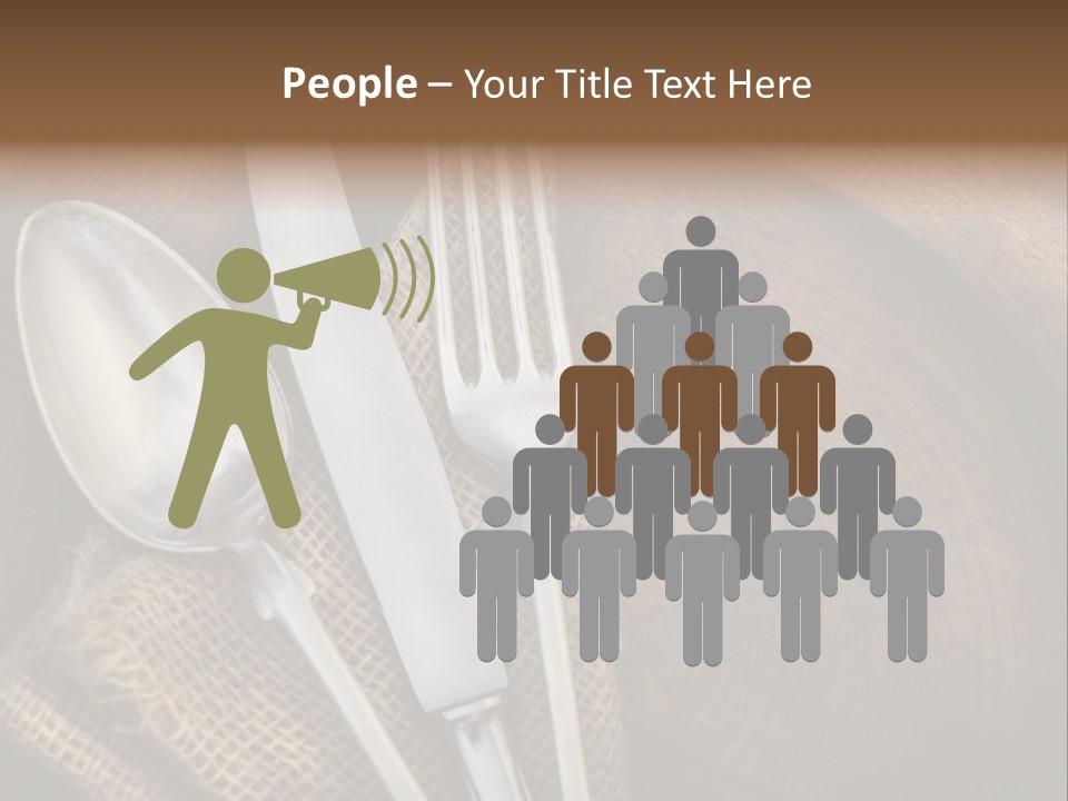 Plate Set Metal PowerPoint Template