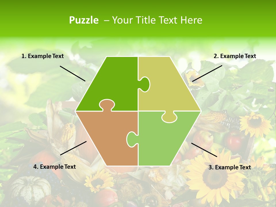 Gesund Zierk Obst PowerPoint Template