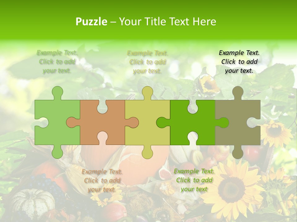 Gesund Zierk Obst PowerPoint Template