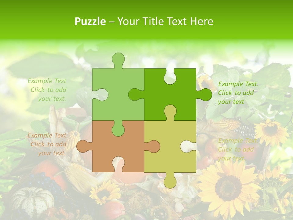 Gesund Zierk Obst PowerPoint Template