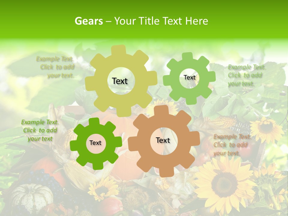 Gesund Zierk Obst PowerPoint Template