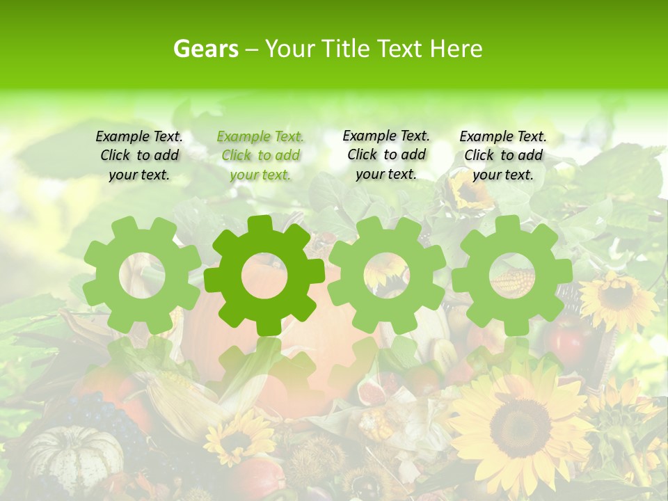 Gesund Zierk Obst PowerPoint Template