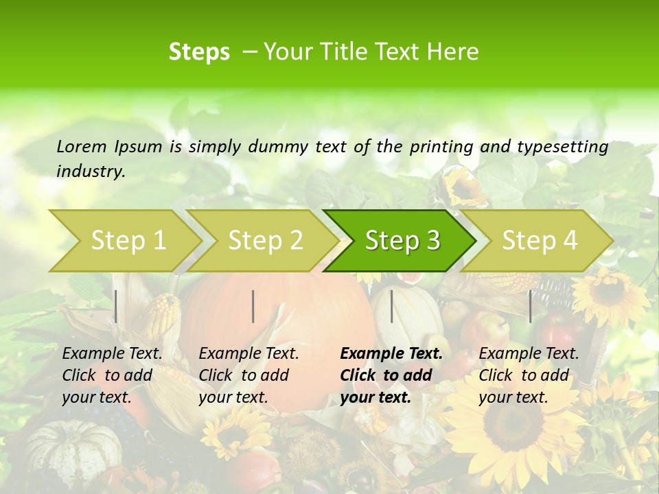 Gesund Zierk Obst PowerPoint Template