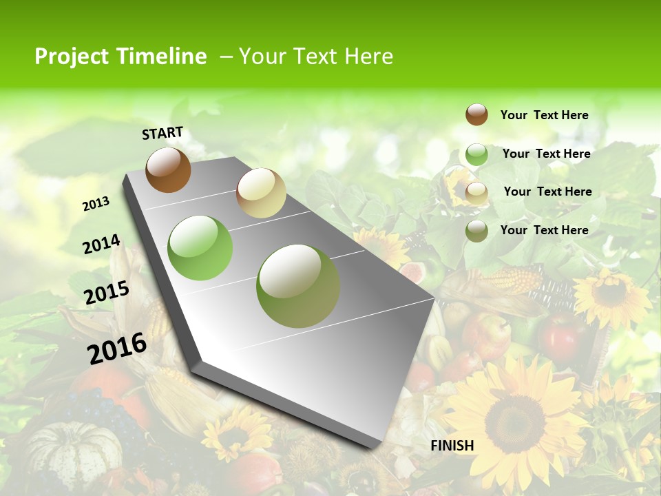 Gesund Zierk Obst PowerPoint Template