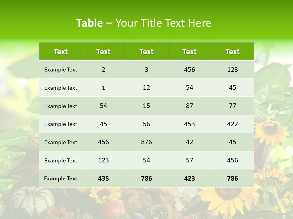 Gesund Zierk Obst PowerPoint Template