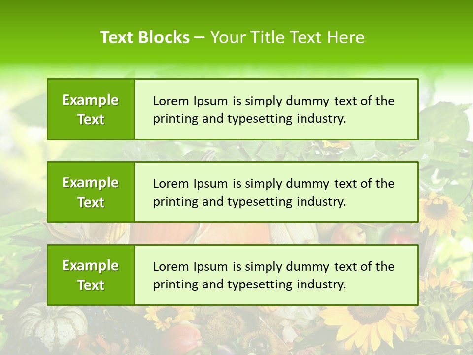 Gesund Zierk Obst PowerPoint Template
