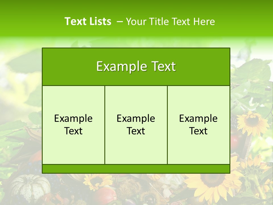 Gesund Zierk Obst PowerPoint Template