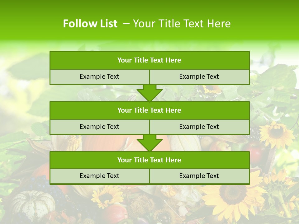 Gesund Zierk Obst PowerPoint Template