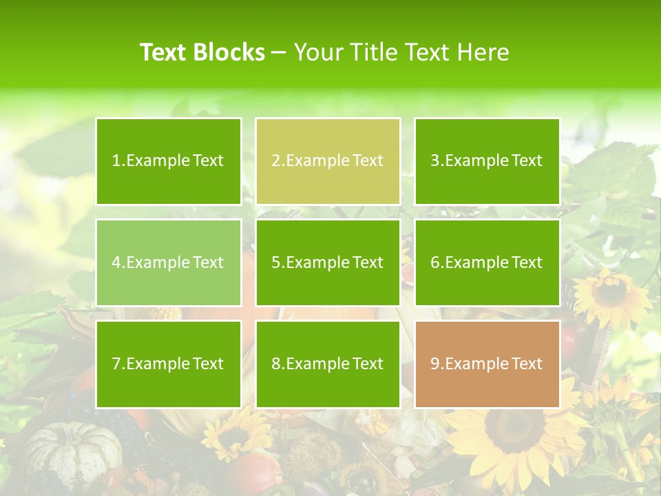 Gesund Zierk Obst PowerPoint Template