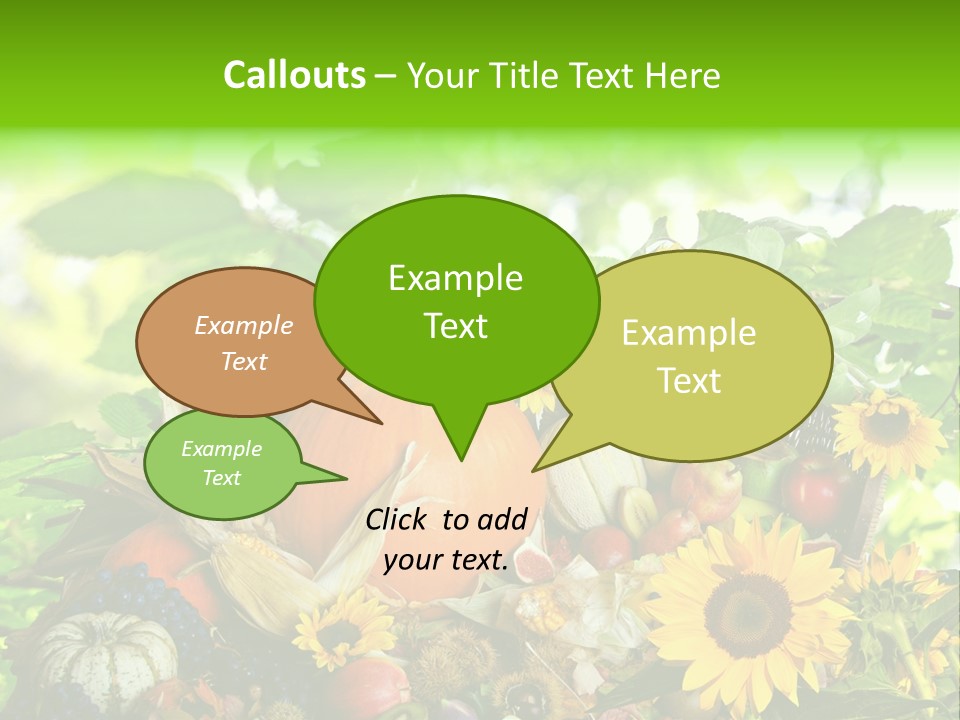 Gesund Zierk Obst PowerPoint Template